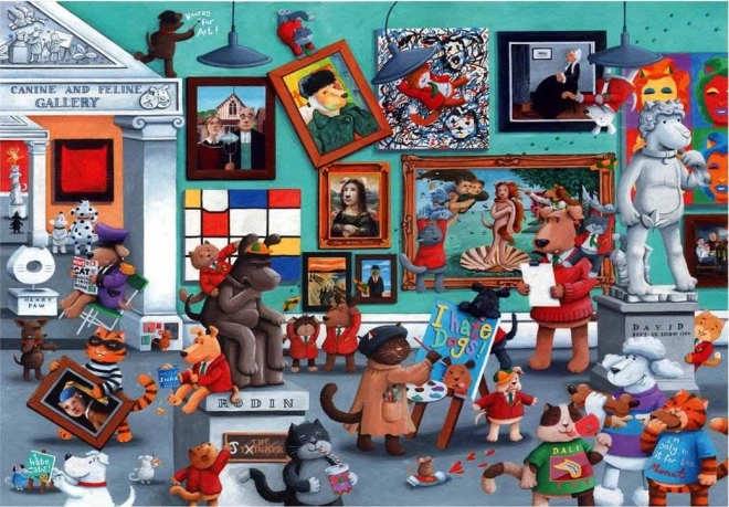 Puzzle ANATOLIAN katten- en hondenkunstenaars 260 stukjes