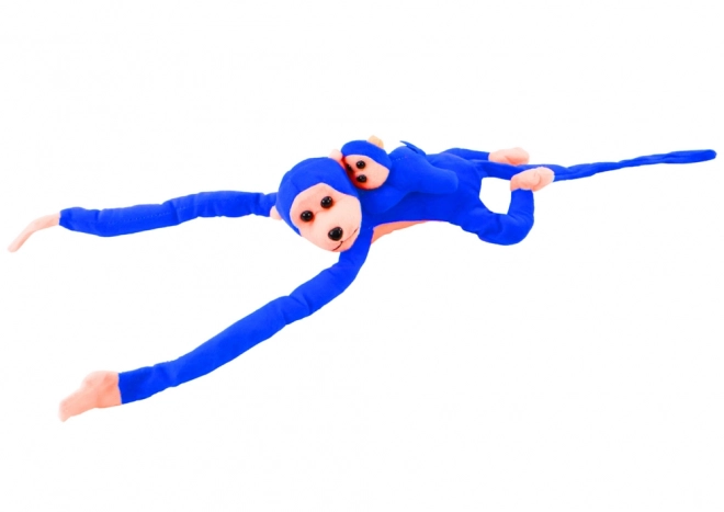Pluchen Mascotte Baby Aap Blauw 70 cm