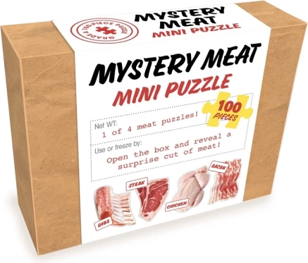 Mini puzzle surprise Viande 100 pièces