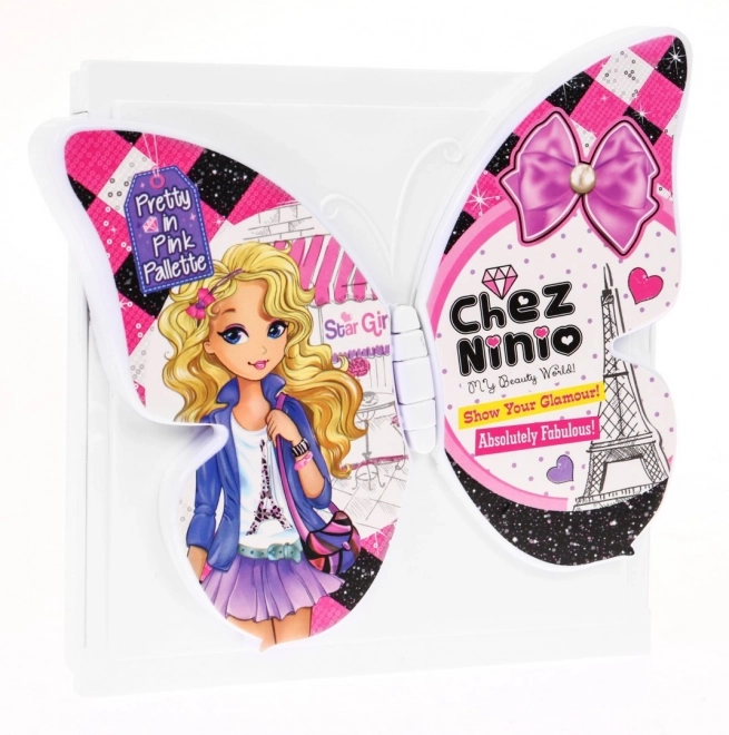 Kleurrijke make-up set Butterfly voor kinderen 3+ Cosmetica + accessoires