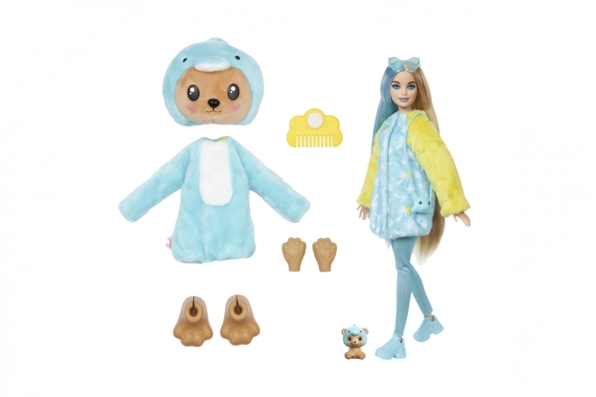 Panenka Barbie Cutie Reveal Teddybeer Pop - Dolfijn