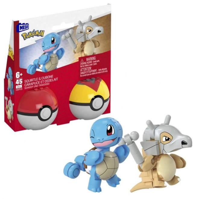 Mega Pokemon Building Set – Squirtle and Cubone