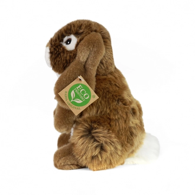 Staande bruine pluche konijn 18 cm ECO-VRIENDELIJK