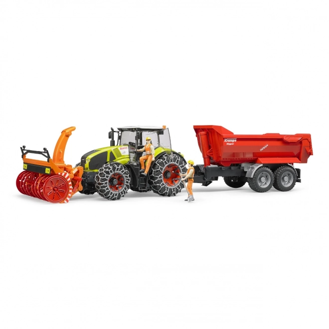 Bruder Traktor Class Axion 950 met sneeuwfrees