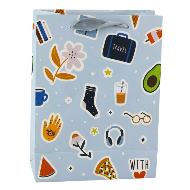 Cadeautas met stickerontwerp