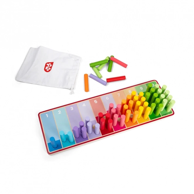 Regenbogen-Rechenstäbchen für Kinder