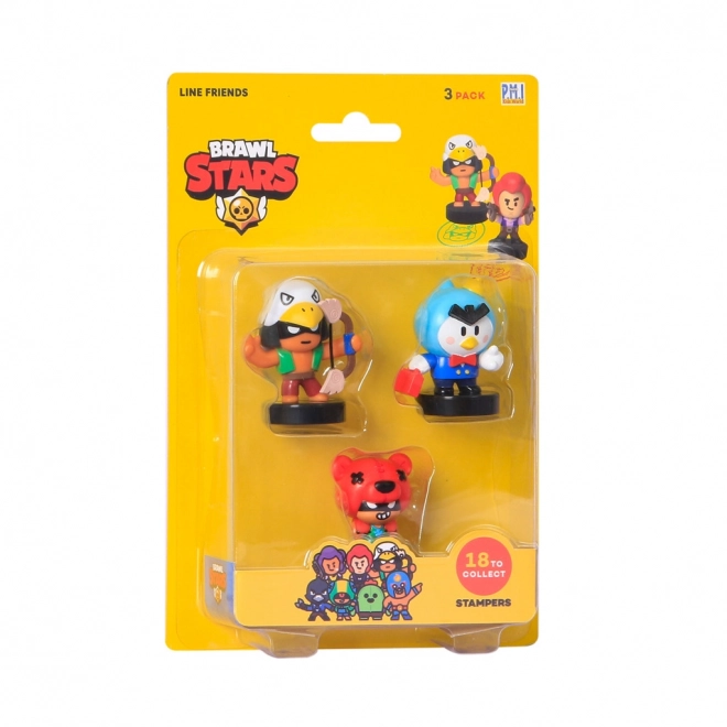Brawl Stars 3er-Pack Figuren mit Stempeln