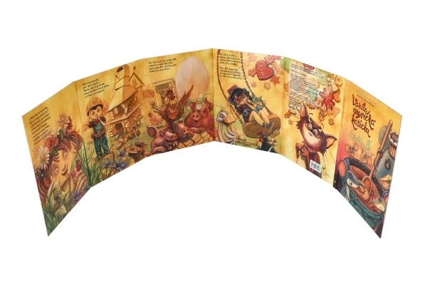 Leporelo De muis kookte pap 15,5x21 cm voor kinderen vanaf 2 jaar