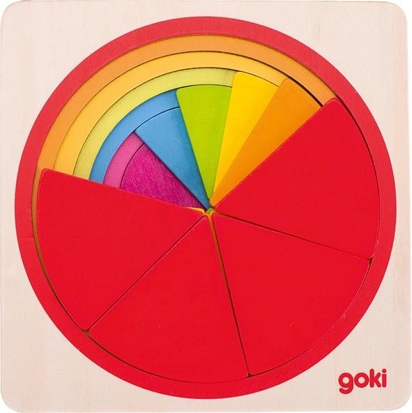 GOKI Meerlaagse didactische inlegpuzzel Cirkel