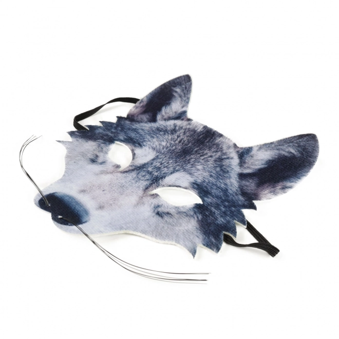 Wolfmasker met snorharen voor kinderen