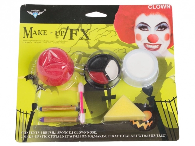 Clown-Schminkset für Halloween und Cosplay