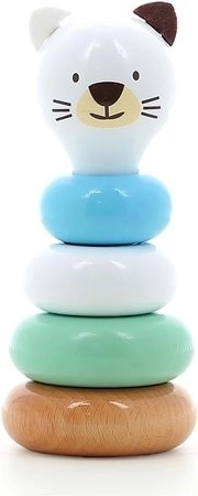 Vilac wooden stacking tower cat Mariette