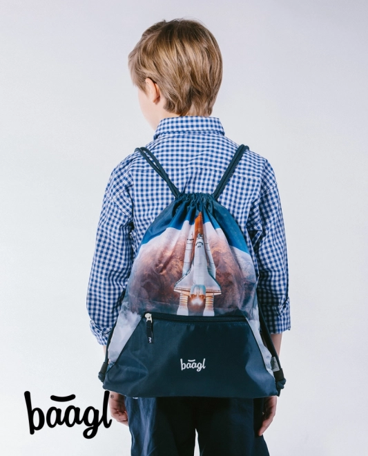 Bag with Pocket Space Shuttle