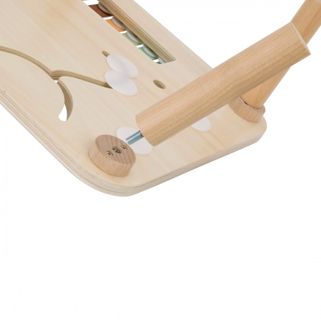 Table d'apprentissage en bois avec labyrinthe musical 5 en 1