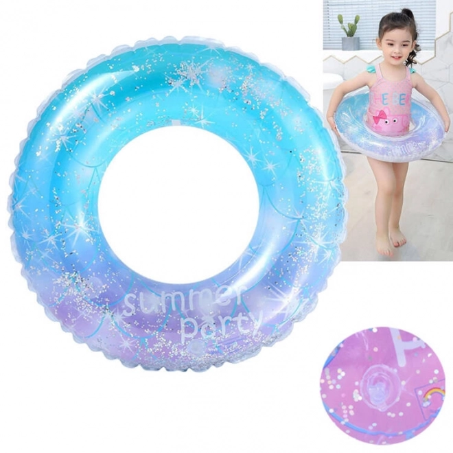Drijvende ring met confetti 70cm