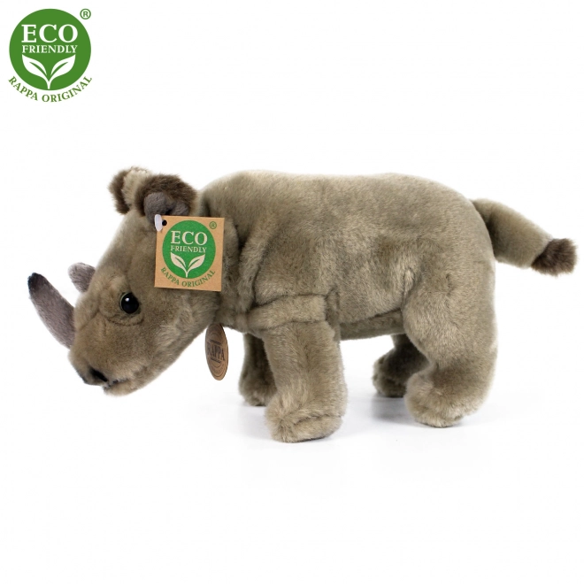 Plush Rhinoceros Standing 23 cm Eco-Friendly