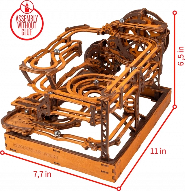 WOODEN CITY 3D houten puzzel Knikkerbaan 265 stukken