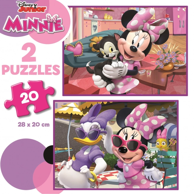 Educa puzzel Minnie 2x20 stukjes