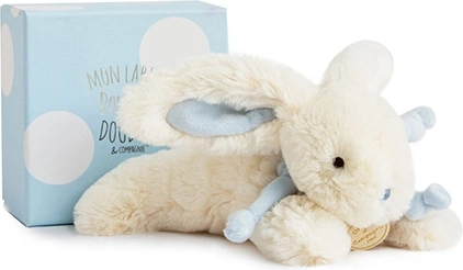 Doudou gift set - plush blue rabbit