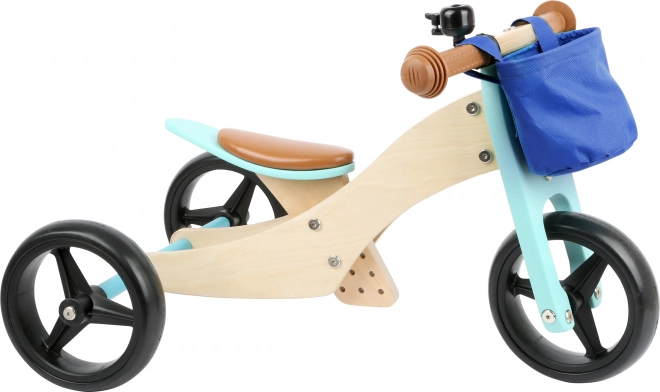 Small Foot Houten loopfiets Trike 2-in-1 turkoois