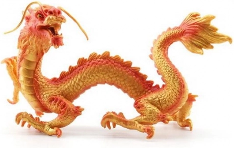 Beeldje Chinese Gouden Draak 15,5 cm