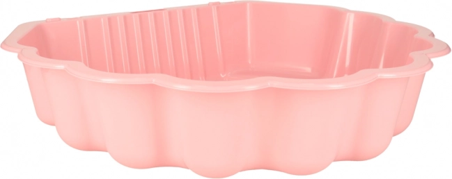 Afsluitbare schelp zandbak 2-in-1 - roze