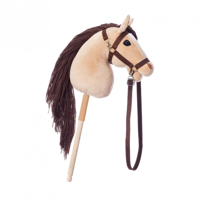 HOPPIHORSE stokpaard hobby horse formaat A3 beige