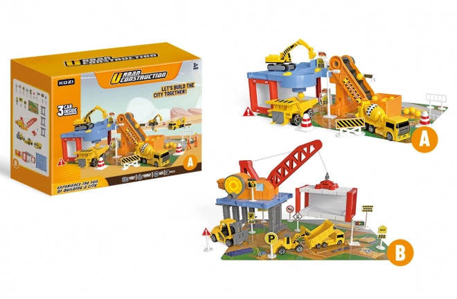 Garage voor bouwvoertuigen