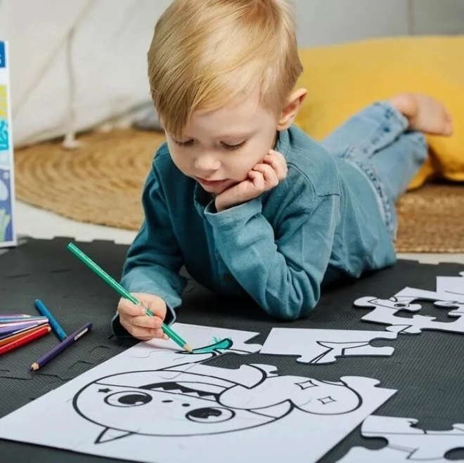 Baby MAXI 2x10 stukken puzzel Happy Shark Day, Baby Shark