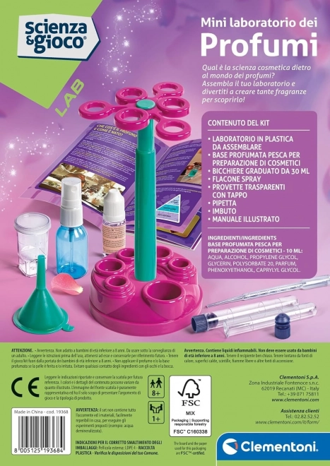 CLEMENTONI Wetenschap&Spel Kleine parfumlaboratorium