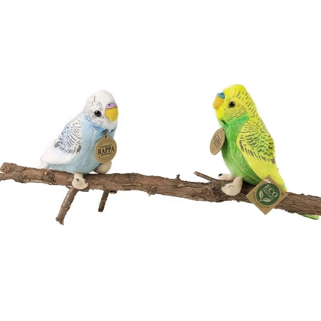 Rappa Pluchen parkietgrasparkiet 12 cm ECO-VRIENDELIJK 1 st