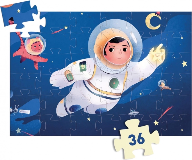 Puzzle Astronaut on the Moon 36 Pieces