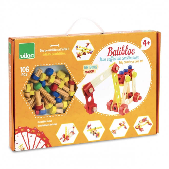 Vilac Holzbaukasten Batibloc