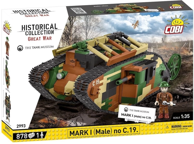 COBI Building Set Mark I Tank (Male) – 878 pieces