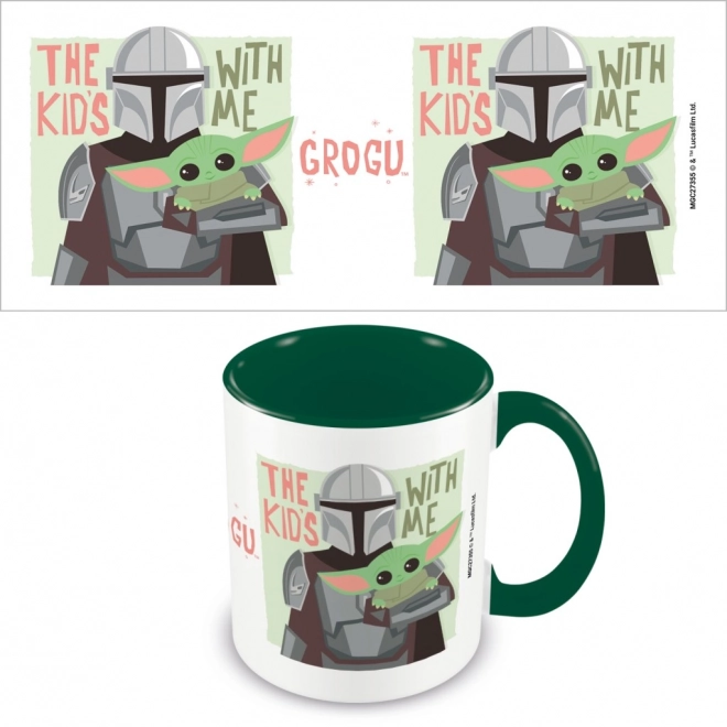 Ceramic Mug Mandalorian The Kids With Me 315 ml