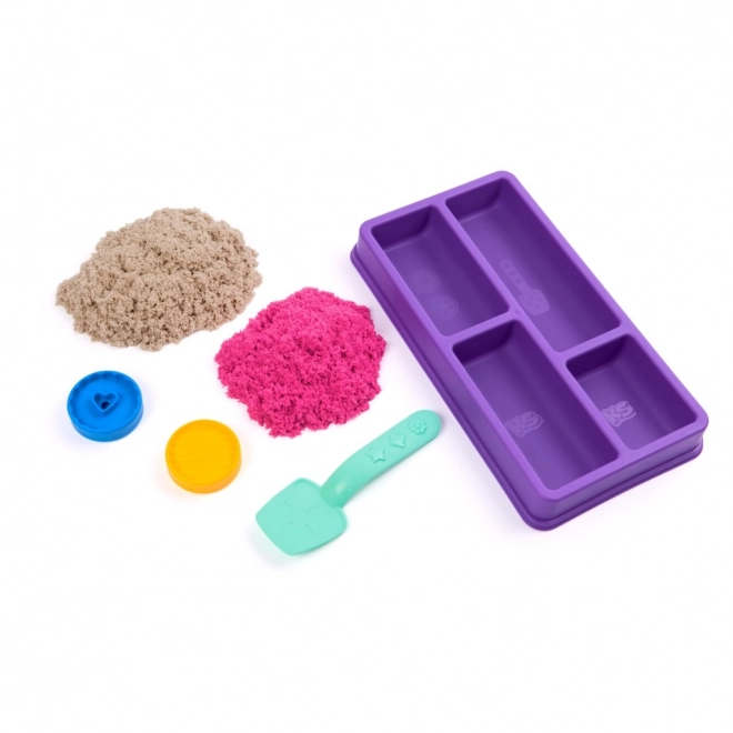 Kinetisch zand voor het maken van taartjes