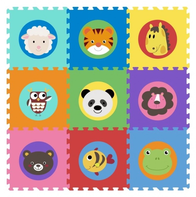 ECOTOYS Foam puzzel Dierlijke hoofdjes (29x29)