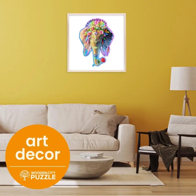 Houten puzzel Elegante olifant van WOODEN CITY, 250 stukjes