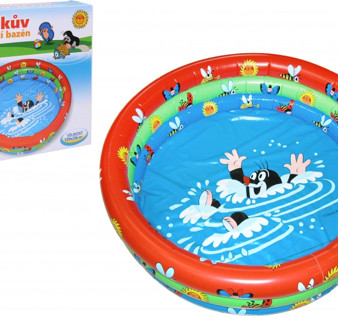 Piscine gonflable pour enfants avec motif Krteček
