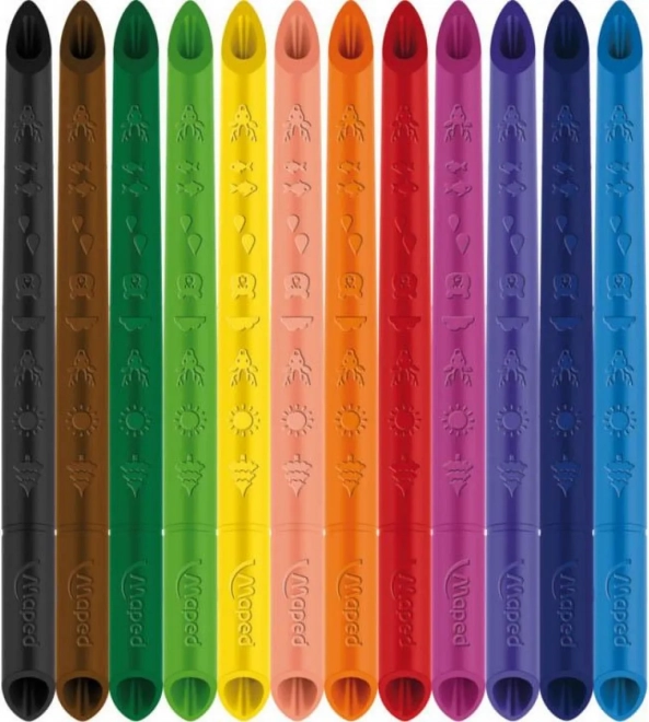 MAPED Crayons de couleur Color'Peps Infinity 12 pièces