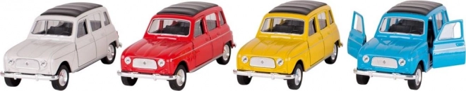 Pull-back Car Renault 4 Yellow