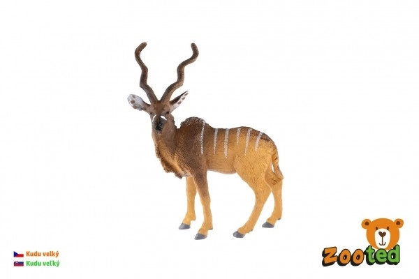 Kudu grote zooted plastic 14 cm in zakje