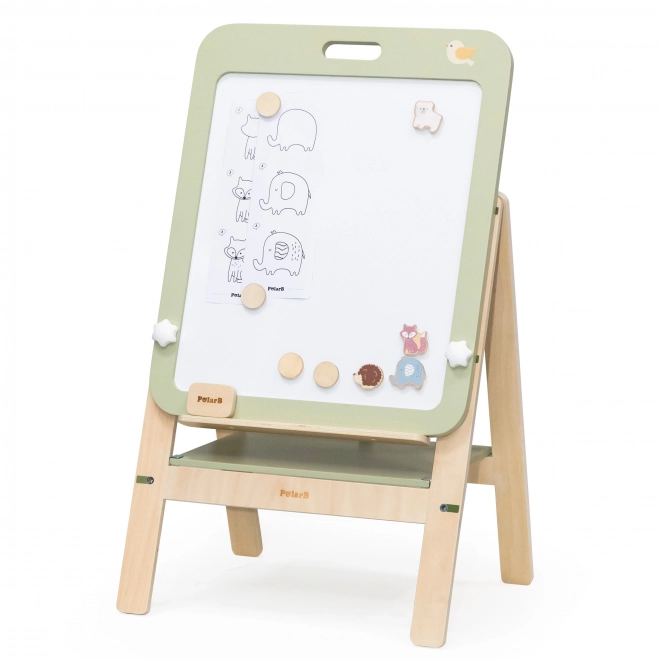 Adjustable Wooden Chalkboard for Kids