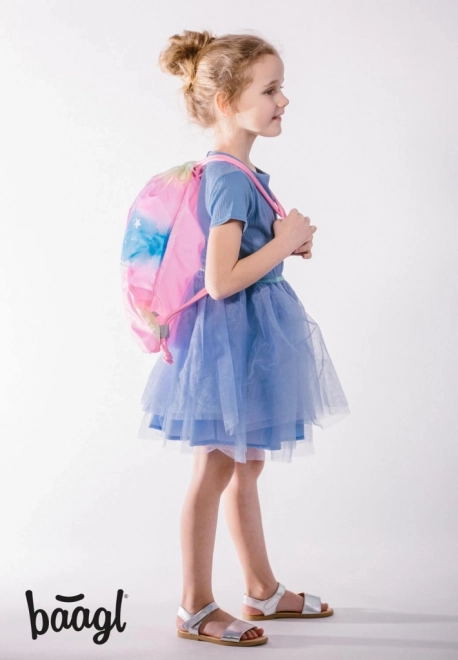 BAAGL SET 3 Airy Rainbow Unicorn: schooltas, pennenzak, zakje