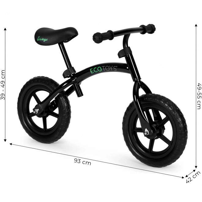 Kinderloopfiets ECOTOYS, zwart
