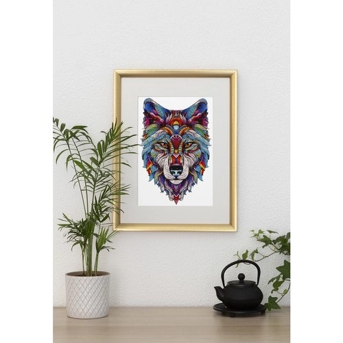 Houten puzzel Kruzzel Wolf