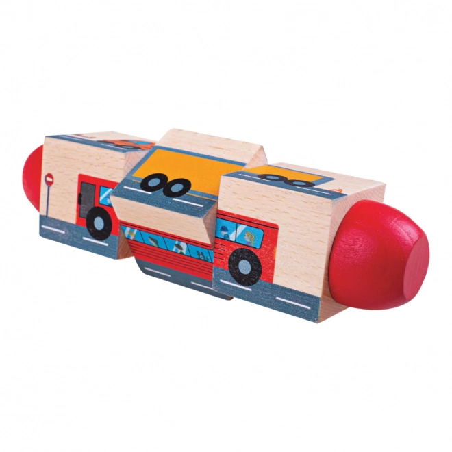 Bigjigs Toys Motorrijder cilinder transport