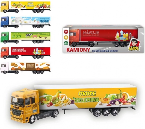 Camion avec motif tchèque 20 cm