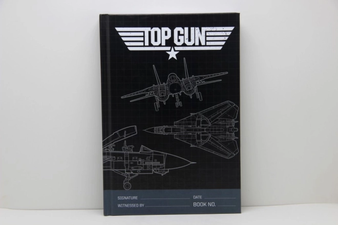 Premium gelinieerd A5-notitieblok met TOP GUN-motief