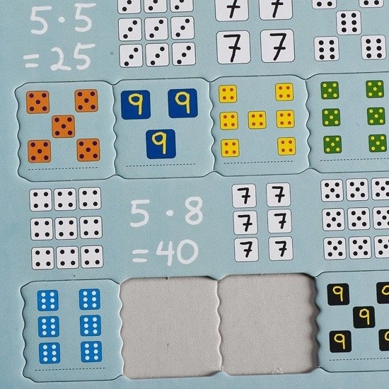 Larsen Wissenschaftliches Puzzle Multiplikation mit Würfeln